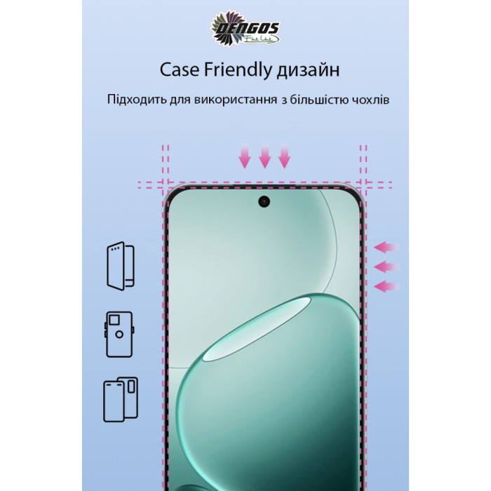 Скло захисне Dengos OPPO A6 Pro Black 2 pcs (DG-TG2P-94)