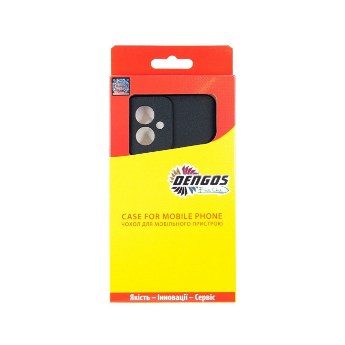 Чохол до мобільного телефона Dengos Carbon Motorola G55 Black (DG-TPU-CRBN-248)