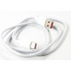 Дата кабель USB 2.0 AM to USB-C 1.0m 6A white Dengos (PLS-TC-6A-WHITE)