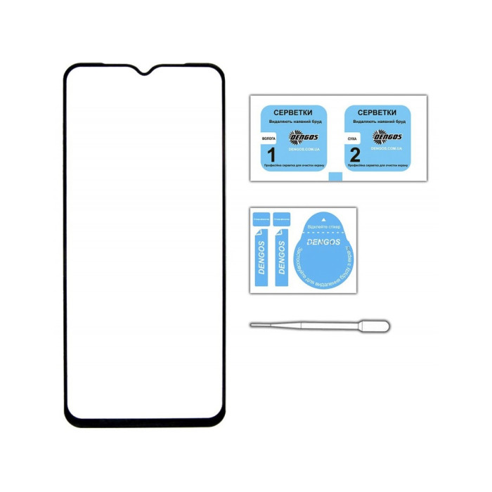 Скло захисне Dengos Full Glue Oppo A98 5G (black) (TGFG-293)