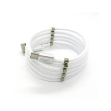 Дата кабель USB 2.0 AM to USB-C 1.0m 2.4A white Denmen (DN-D11T-WH)
