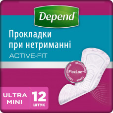 Урологічні прокладки Depend Ultra Mini Liner 12 шт. (5029053547916)