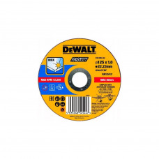 Круг відрізний DeWALT INOX FASTCUT, нержавіюча сталь/листовий метал, 125х1х22.23 мм (DT43902)