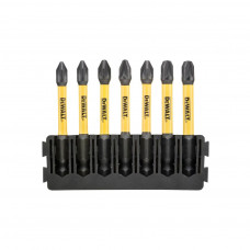 Набір біт DeWALT в касеті для Tough Case, FlexTorq, L=57 мм, Рz2 - 7 шт. (DT70821)