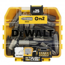 Набір біт DeWALT Philips, Ph2, L=25 мм, 25 шт (DT71522)