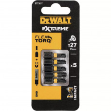 Набір біт DeWALT IMPACT TORSION, ударні, Torx, Т27, L = 25 мм, 5 шт (DT7383T)