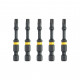 Набір біт DeWALT IMPACT TORSION, ударні, Torx, T25, L=57 мм, 5 шт (DT7396T)