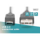 Дата кабель USB 2.0 AM to Mini 5P 3.0m black Digitus (AK-300130-030-S)