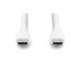 Дата кабель USB-C to USB-C 2.0m USB 2.0 60W silicone white Digitus (AK-300341-020-W)