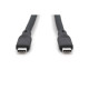 Дата кабель USB-C to USB-C 1.0m USB 3.2 Gen2 10G 100W 4K silicone black Digitus (AK-300342-010-S)