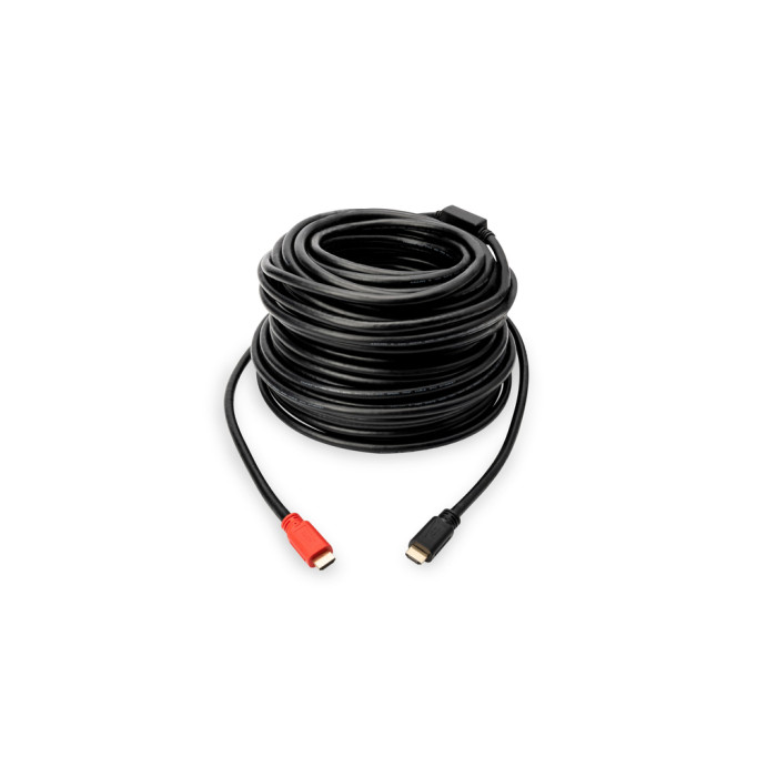Кабель мультимедійний HDMI M to HDMI M 20.0m Full HD 60Hz AOC w/Amplifier black Digitus (AK-330105-200-S)