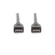 Кабель мультимедійний HDMI M to HDMI M 1.0m 8K Digitus (AK-330124-010-S)