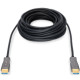 Кабель мультимедійний HDMI M to HDMI M 10m 4K AOC hybrid-fiber black Digitus (AK-330125-100-S)