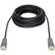 Кабель мультимедійний HDMI M to HDMI M 15m 4K AOC hybrid-fiber black Digitus (AK-330125-150-S)