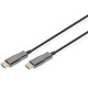 Кабель мультимедійний HDMI M to HDMI M 30m 4K AOC hybrid-fiber black Digitus (AK-330125-300-S)