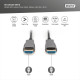 Кабель мультимедійний HDMI M to HDMI M 30m 4K AOC hybrid-fiber black Digitus (AK-330125-300-S)