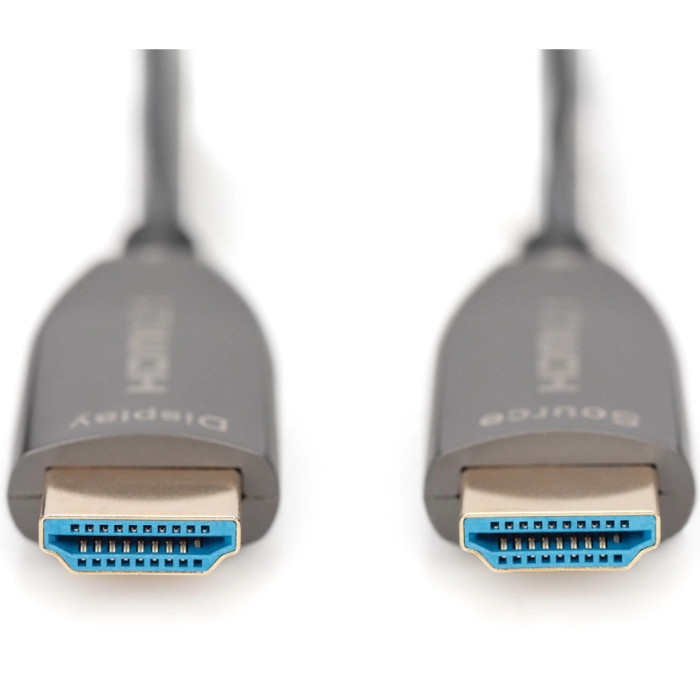 Кабель мультимедійний HDMI M to HDMI M 10m 8K AOC hybrid-fiber black Digitus (AK-330126-100-S)