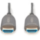 Кабель мультимедійний HDMI M to HDMI M 10m 8K AOC hybrid-fiber black Digitus (AK-330126-100-S)