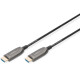 Кабель мультимедійний HDMI M to HDMI M 15m 8K AOC hybrid-fiber black Digitus (AK-330126-150-S)
