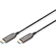 Кабель мультимедійний HDMI M to HDMI M 30m 8K AOC hybrid-fiber black Digitus (AK-330126-300-S)