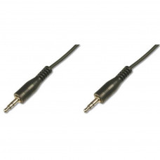 Кабель мультимедійний Jack 3.5mm M/Jack 3.5mm M 1.5m Digitus (AK-510100-015-S)