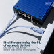 Дата кабель USB AM to RJ45 Ethernet 1.8m FT232RNL black Digitus (DA-70173)
