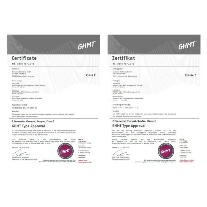 Кабель мережевий Digitus UTP 100м, cat.6, AWG 23/1, CU, LSZH-1, violet (U-UTP) (DK-1613-VH-1)