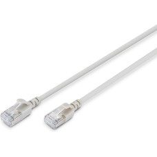 Патч-корд 1м, FTP, cat.6A, Sliim, AWG 32/7, Cu, LSZH, grey Digitus (DK-1632-A-010S)
