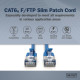 Патч-корд 1м, FTP, cat.6A, Sliim, AWG 32/7, Cu, LSZH, blue Digitus (DK-1632-A-010S-B)