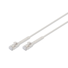 Патч-корд 3м, SFTP, cat.6A, AWG 32/7, Cu, TPE-LSZH, гнучкий, grey Digitus (DK-1632-A-030B)