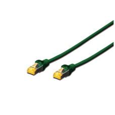 Патч-корд 3м, SFTP, cat.6A, AWG 26/7, Cu, LSZH, green Digitus (DK-1644-A-030/G)