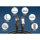 Патч-корд 1м, S/FTP, cat 8.1, AWG 24/7, LSZH, black Digitus (DK-1843-010)