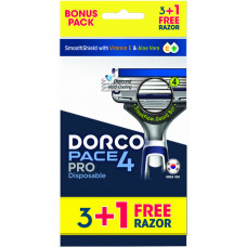 Бритва Dorco Pace 4 Pro для чоловіків 4 леза 4 шт. (8801038598239)