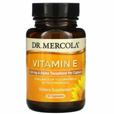 Вітамін Dr. Mercola Вітамін E, Vitamin E, 30 капсул (MCL-01508)