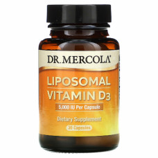 Вітамін Dr. Mercola Вітамін D3 Ліпосомальний, 5000 МО, Liposomal Vitamin D3, 30 (MCL-01699)