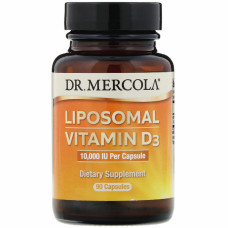 Вітамін Dr. Mercola Вітамін D3 Ліпосомальний, 10000 МО, Liposomal Vitamin D3, 90 (MCL-03201)