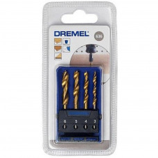 Набір свердл Dremel 3, 4, 5, 6 мм, по дереву (2.615.063.6JA)