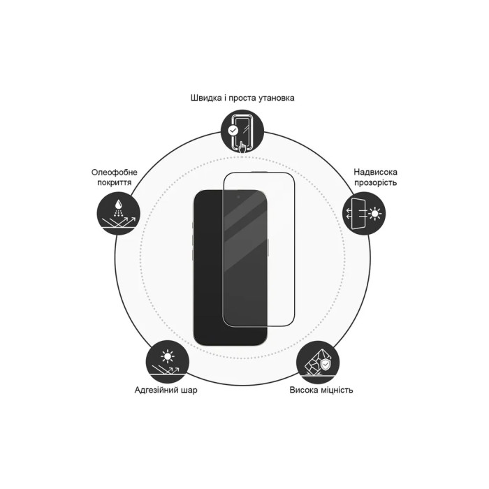 Скло захисне Drobak Hydrogel Apple iPhone 16e (383879)