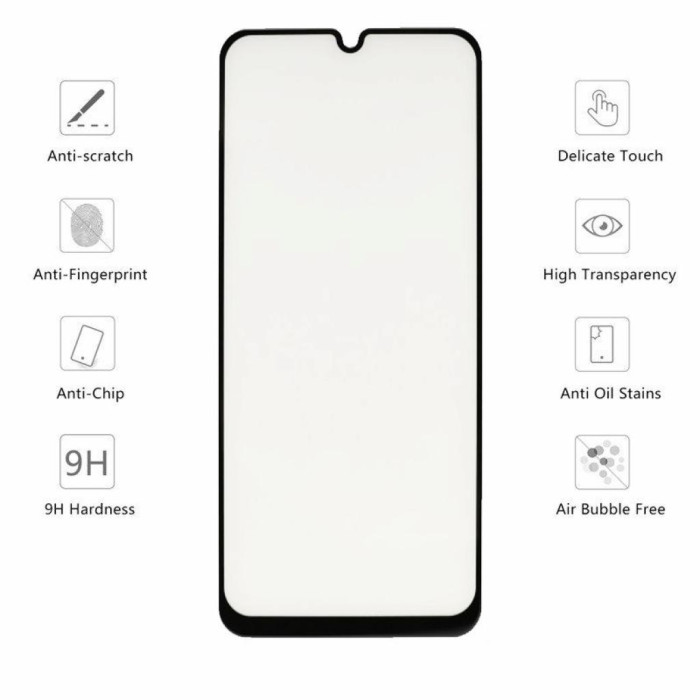 Скло захисне Drobak для Samsung Galaxy A50s (Black) (441624)