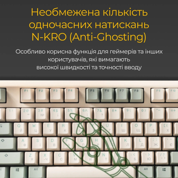 Клавіатура Ducky One 3 Cherry MX Brown UA USB Cream (DKON2108-BUAPXМAEGGC1)