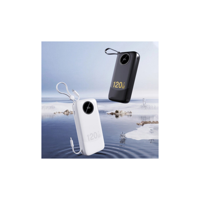 Батарея універсальна Dudao K13Pro 20000mAh 22,5W PD, QC, with built-in USB-C/Lightning cables (6977196680276)