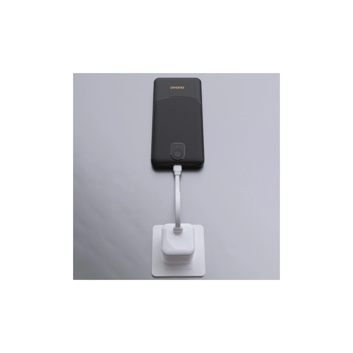 Батарея універсальна Dudao 10000mAh K10 12W, 2*USB-A, USB-C(IN), Black (6977196682164)