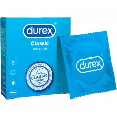 Презервативи Durex Сlassic латексні з силіконовою змазкою (класичні) 3 шт. (5010232954250)