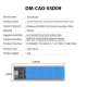 Кишеня зовнішня Dynamode M.2 SSD NVMe/SATA combo ч-з USB3.2 GEN2 Type-C (DM-CAD-SSD09)