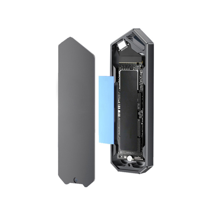Кишеня зовнішня Dynamode M.2 SSD NVMe/SATA combo to USB3.2 GEN2 USB-C (DM-CAD-SSD14)