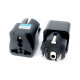 Перехідник US/UK/AU to EU Dynamode (EU Adapter black)