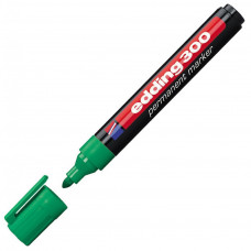 Маркер Edding Permanent e-300 1,5-3 мм, round tip, waterproof, green (300/04)