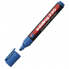 Маркер Edding Permanent e-330 1-5 мм, chisel tip, waterproof, blue (330/03)