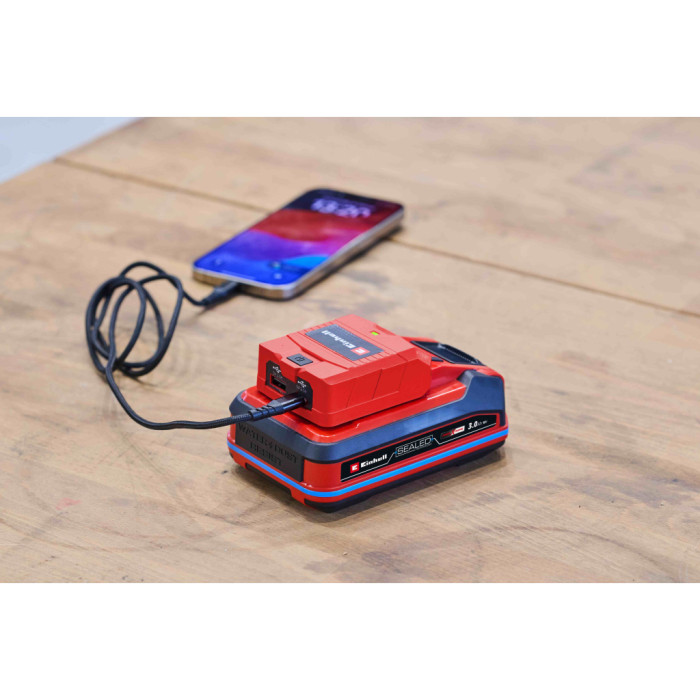 Зарядний пристрій Einhell USB акумуляторний TC-CP 18 Li USB A/C - Solo, PXC, 18В, Type-A/Type-C, 2A (4514148)