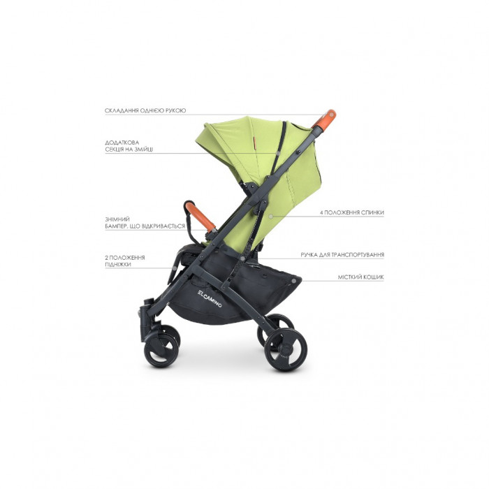Коляска El Camino Yoga (M 3910 v.2 olive green)